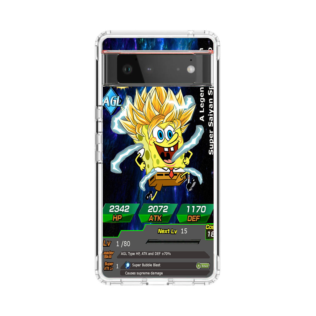 Super Saiyan Spongebob Card Google Pixel 6 Case