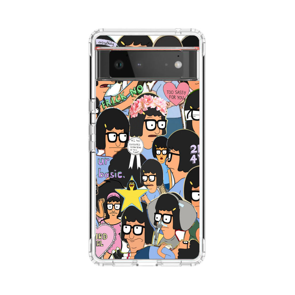 Tina Belcher Collage Google Pixel 6 Case