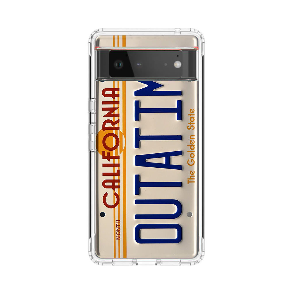 Back to the Future License Plate Outatime Google Pixel 6 Case