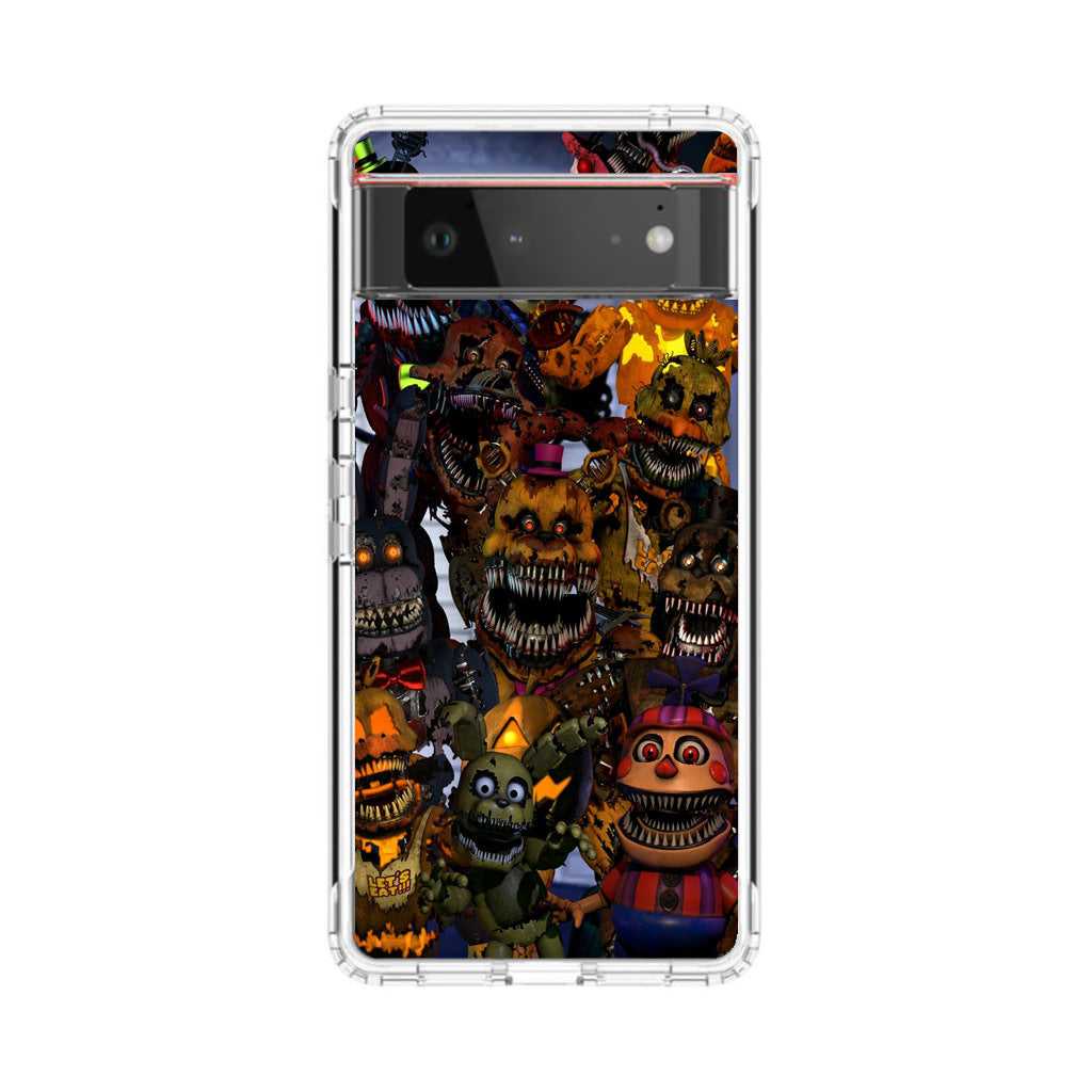 Five Nights at Freddy's Scary Characters Google Pixel 6 Case