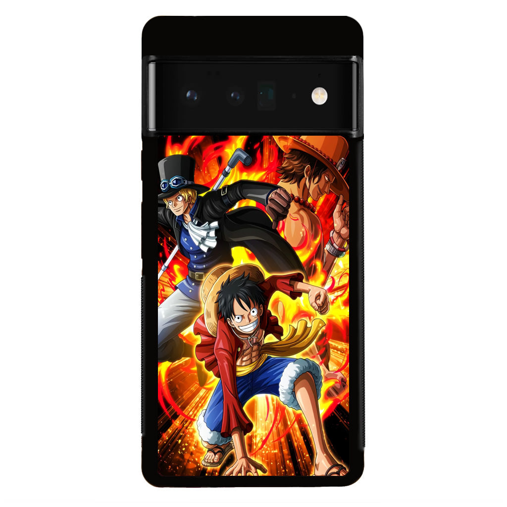 Ace Sabo Luffy Brotherhood Google Pixel 6 Pro Case