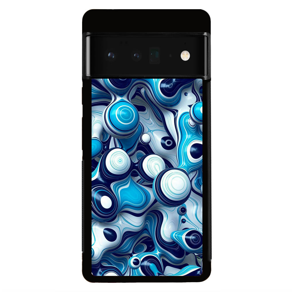 Abstract Art All Blue Google Pixel 6 Pro Case