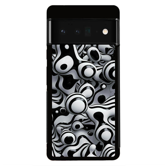 Abstract Art Black White Google Pixel 6 Pro Case