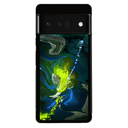 Abstract Green Blue Art Google Pixel 6 Pro Case