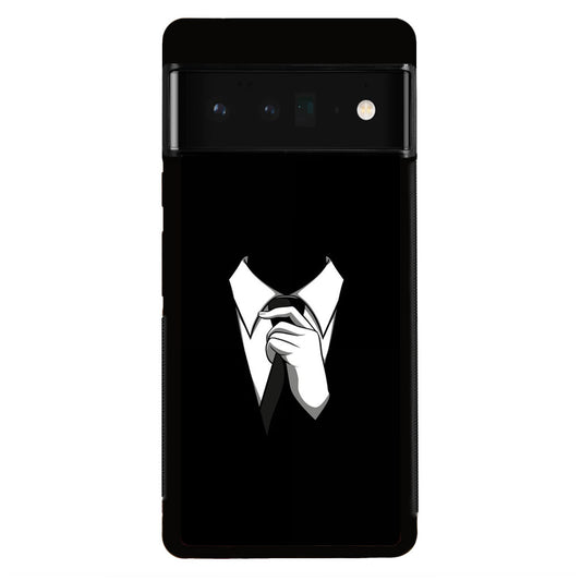 Anonymous Black White Tie Google Pixel 6 Pro Case
