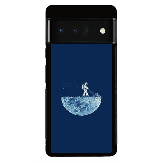 Astronaut Mowing The Moon Google Pixel 6 Pro Case