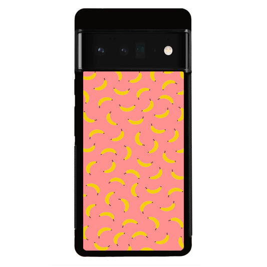 Bananas Fruit Pattern Pink Google Pixel 6 Pro Case