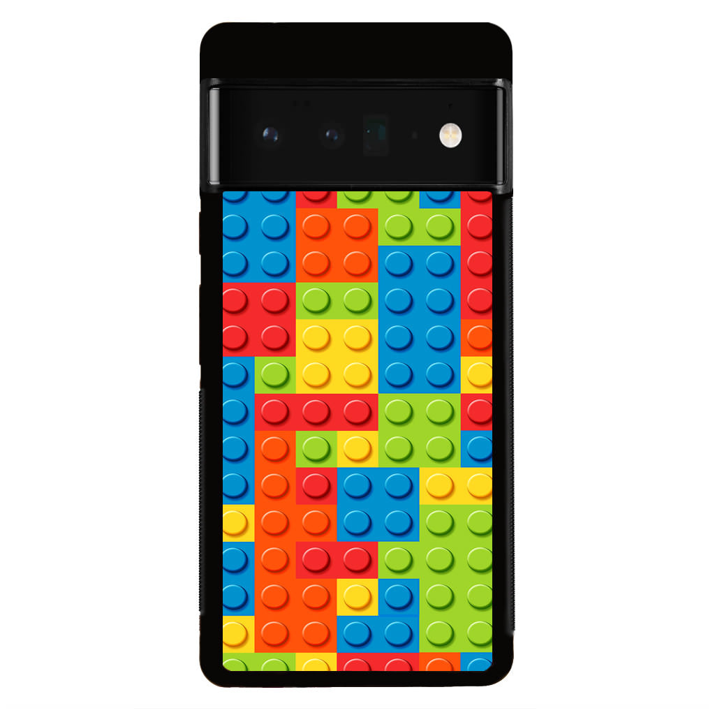 Blocks Rainbow Pattern Google Pixel 6 Pro Case