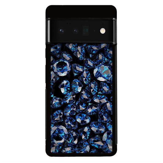 Blue Diamonds Pattern Google Pixel 6 Pro Case