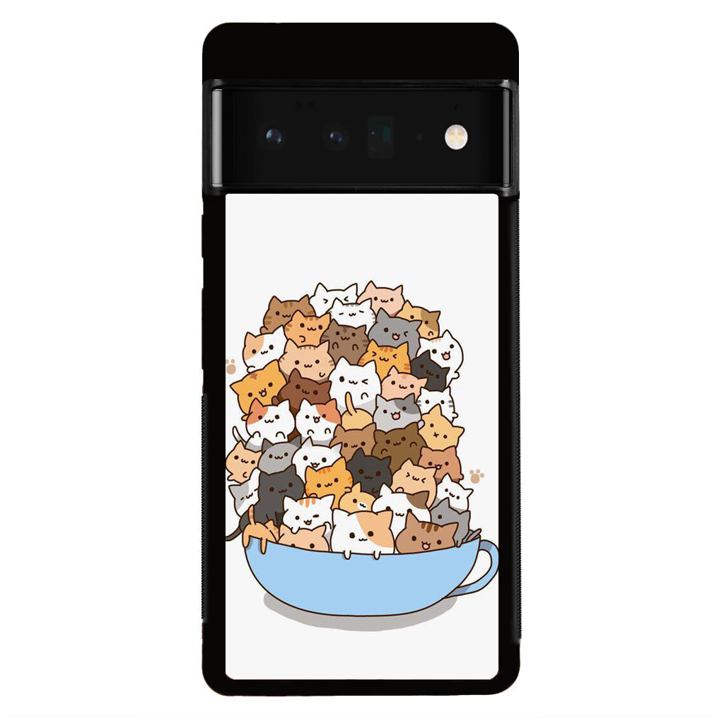 Cats on A Bowl Google Pixel 6 Pro Case