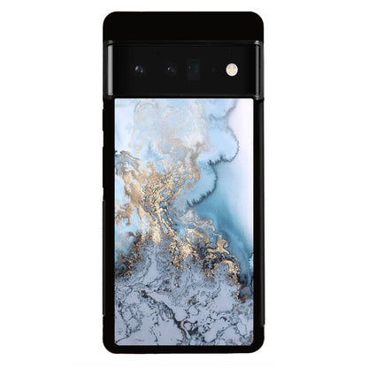 Golden Azure Marble Google Pixel 6 Pro Case