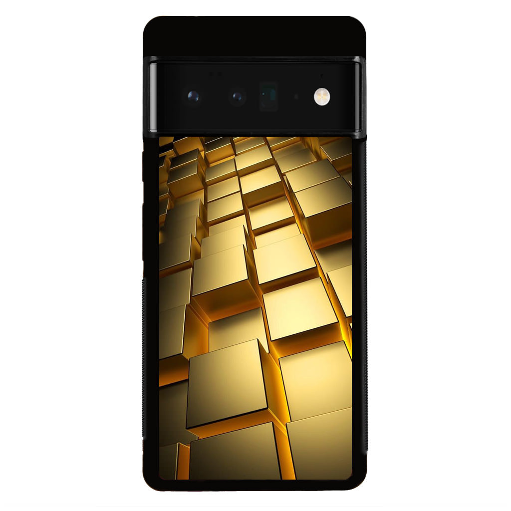 Golden Cubes Google Pixel 6 Pro Case