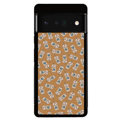 Iced Cappuccinos Lover Pattern Google Pixel 6 Pro Case