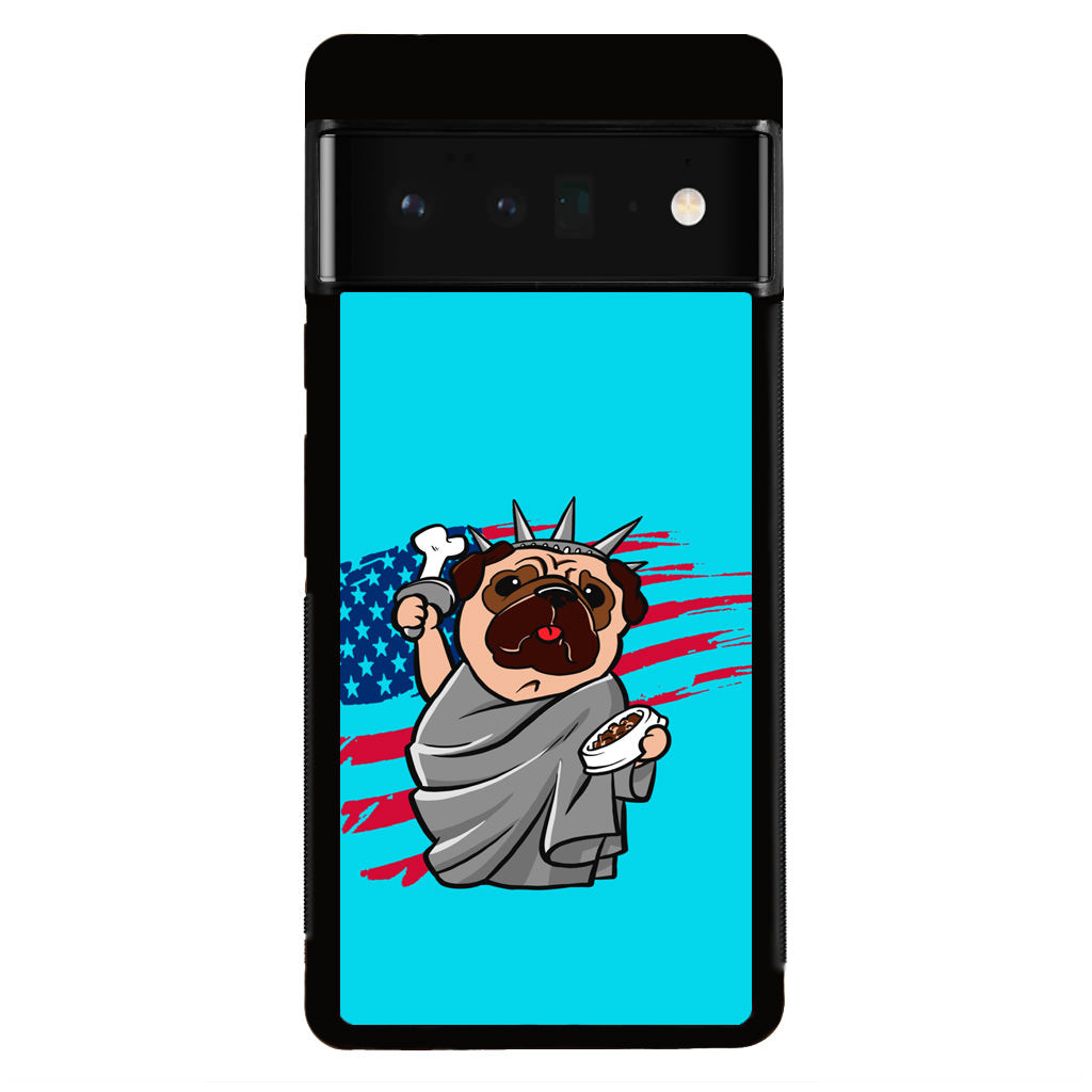 Independence Day Pug Google Pixel 6 Pro Case