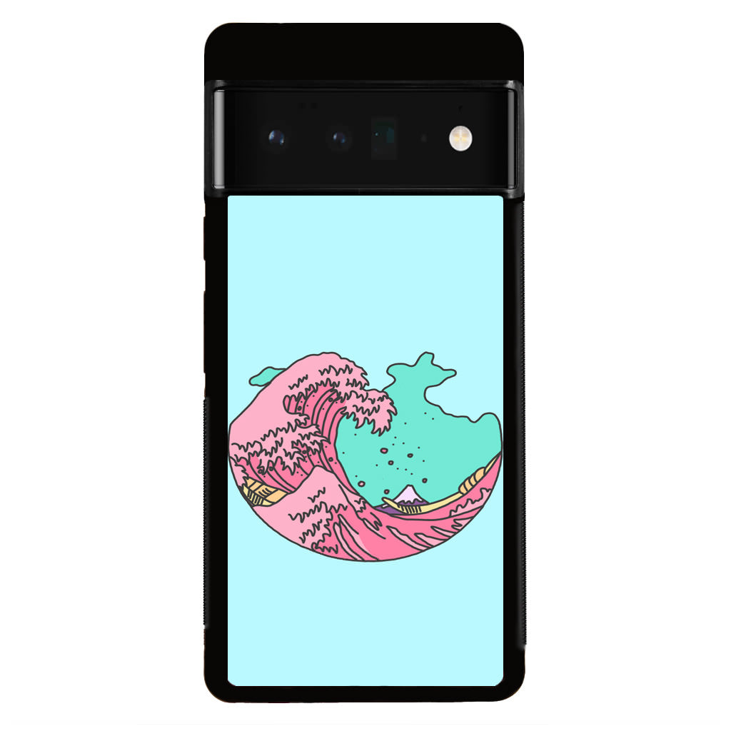 Japanese Pastel Wave Google Pixel 6 Pro Case