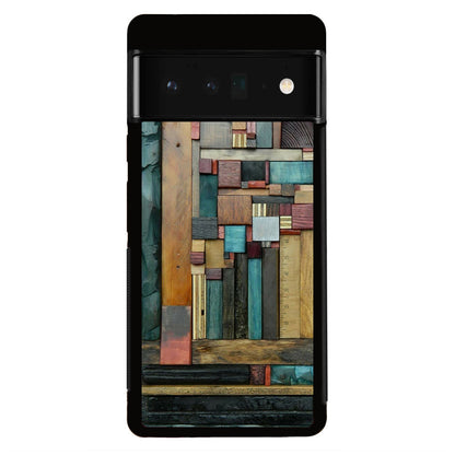 Painted Abstract Wood Sculptures Google Pixel 6 Pro Case