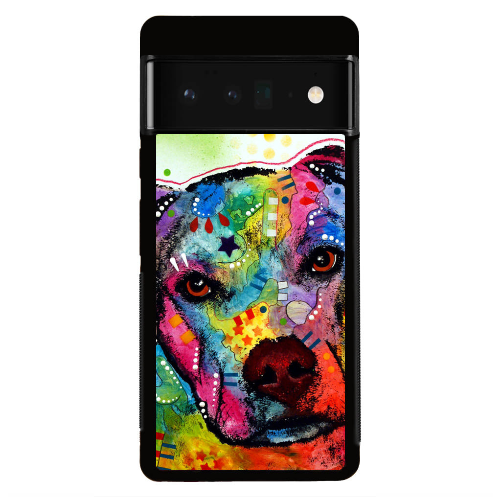 Pitbull Love Painting Google Pixel 6 Pro Case