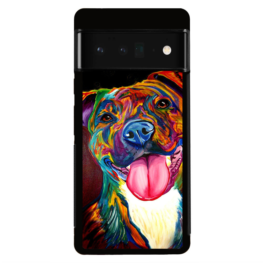 Pitbull Painting Art Google Pixel 6 Pro Case