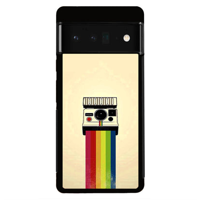 Polaroid Camera Colorful Rainbow Google Pixel 6 Pro Case