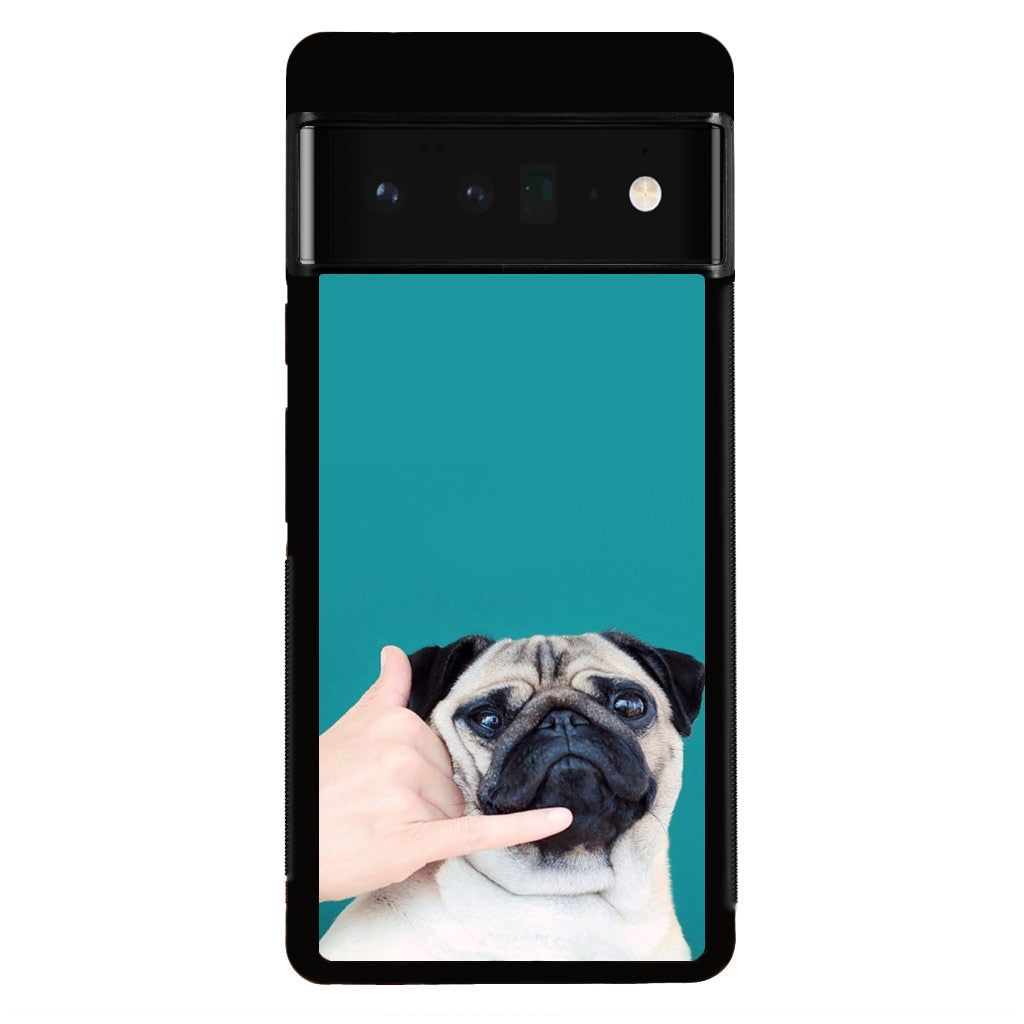 Pug is on the Phone Google Pixel 6 Pro Case