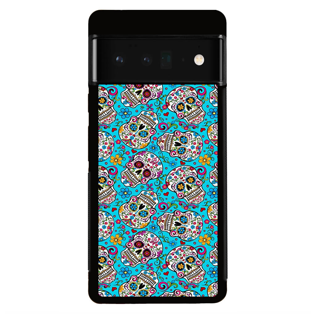 Skull Floral Sugar Google Pixel 6 Pro Case