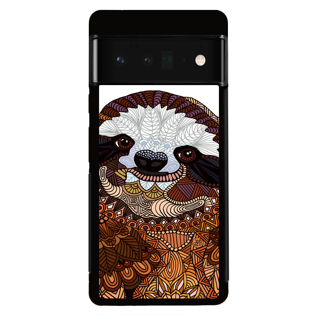 Sloth Ethnic Pattern Google Pixel 6 Pro Case