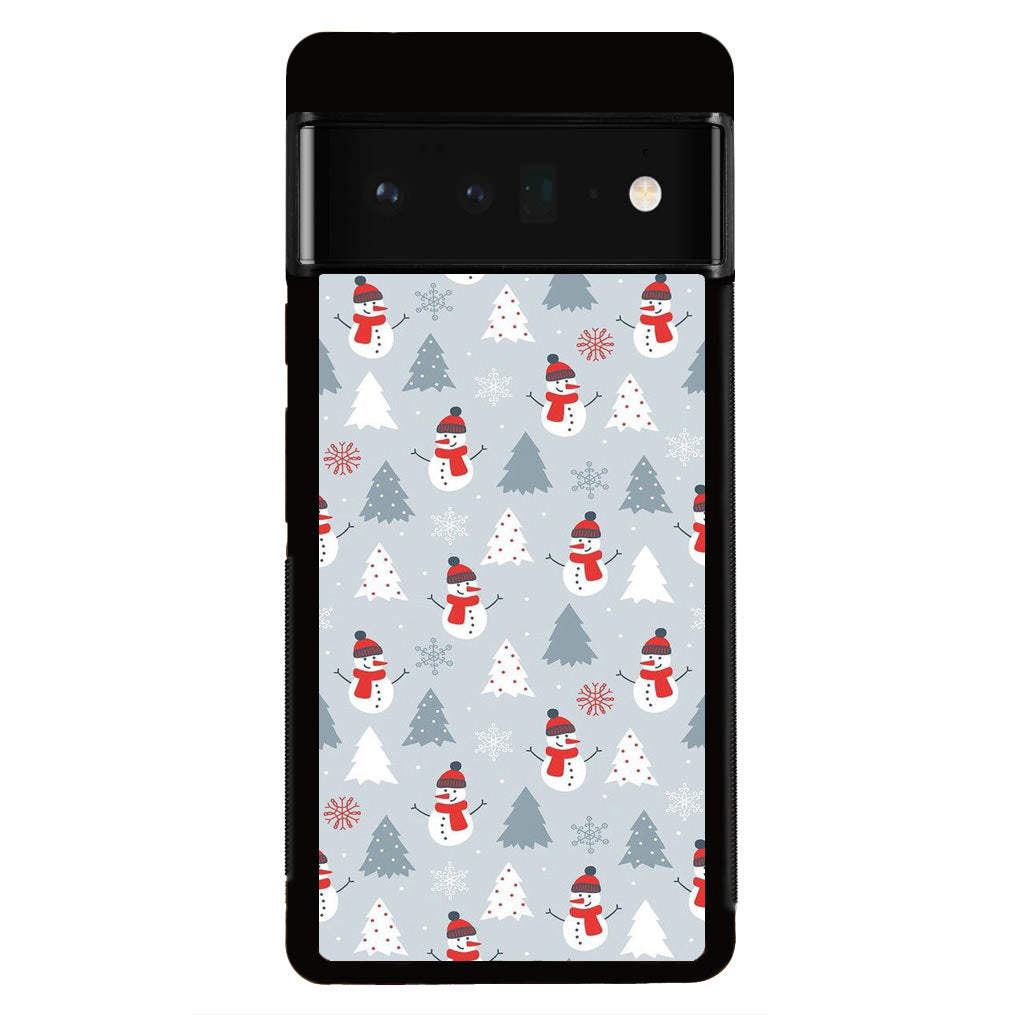 Snowmans Pattern Google Pixel 6 Pro Case