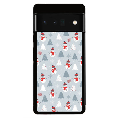 Snowmans Pattern Google Pixel 6 Pro Case