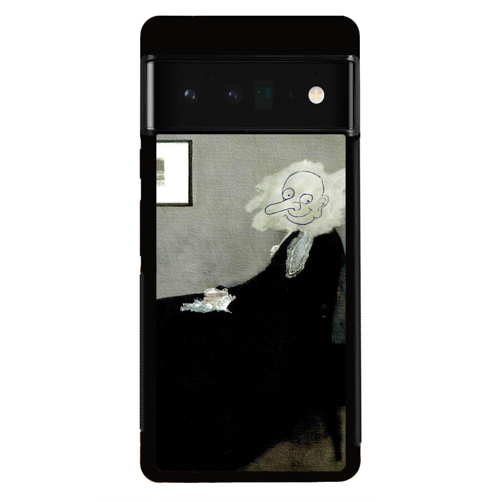 Whistler's Mother by Mr. Bean Google Pixel 6 Pro Case