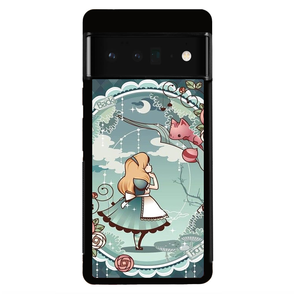 Alice And Cheshire Cat Poster Google Pixel 6 Pro Case