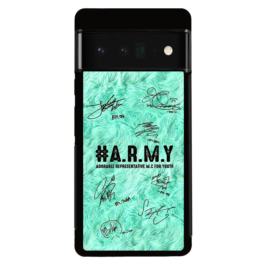 BTS Army Signature Google Pixel 6 Pro Case