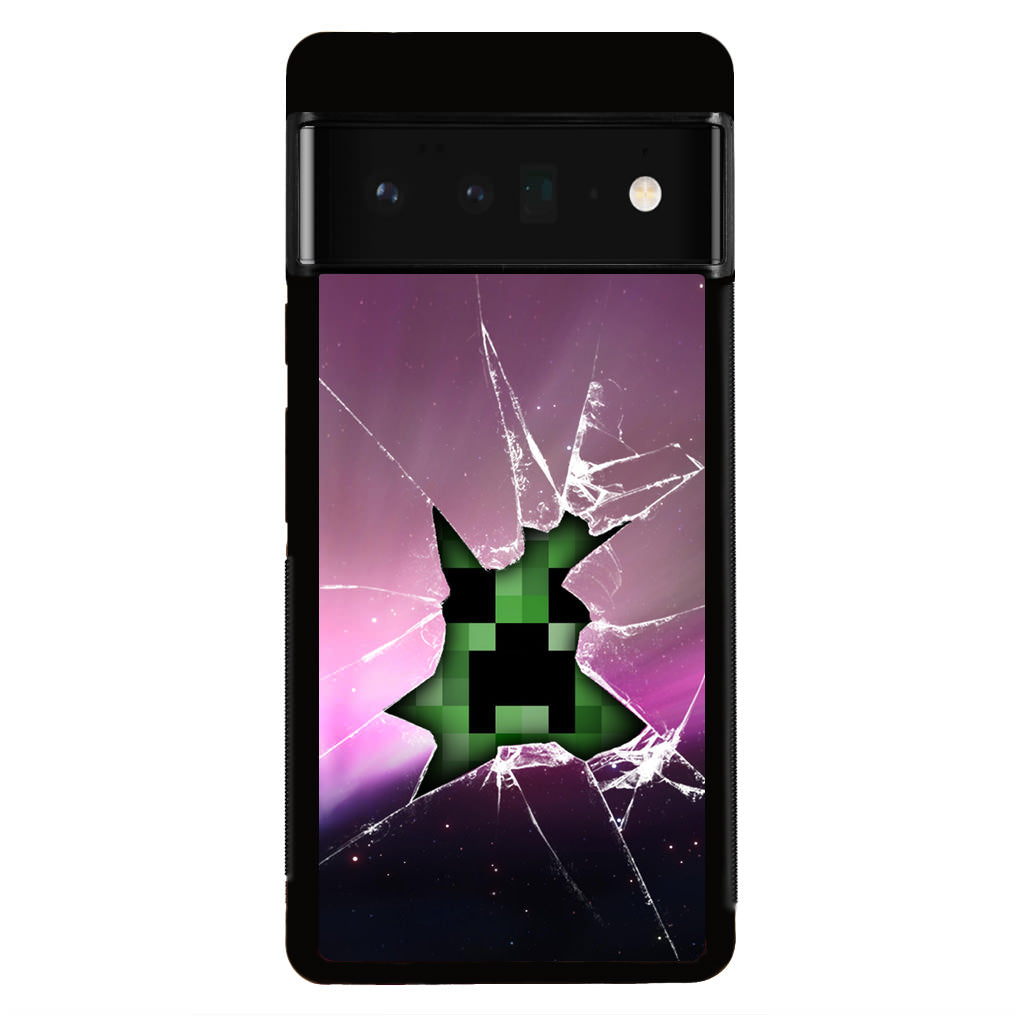 Creeper Glass Broken Violet Google Pixel 6 Pro Case