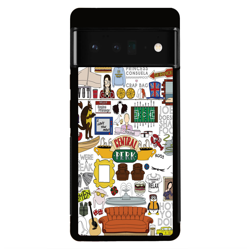 Friends TV Show Central Perk Sticker Google Pixel 6 Pro Case