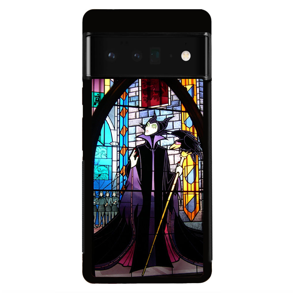 Maleficent Sleeping Beauty Glass Art Google Pixel 6 Pro Case