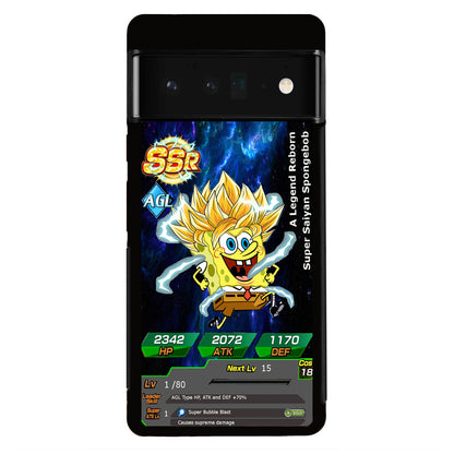 Super Saiyan Spongebob Card Google Pixel 6 Pro Case