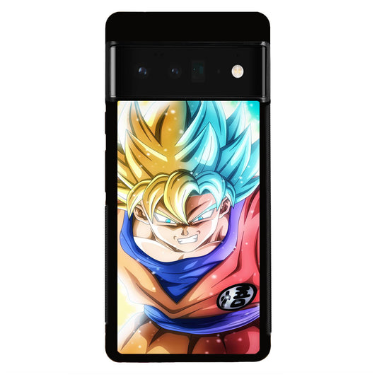 Goku SSJ 1 to SSJ Blue Google Pixel 6 Pro Case