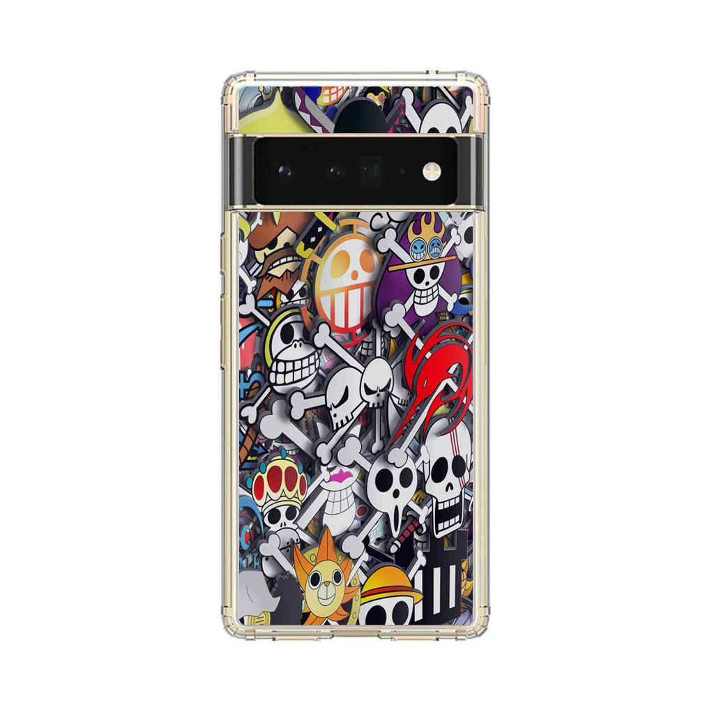 All Pirate Symbols One Piece Google Pixel 6 Pro Case