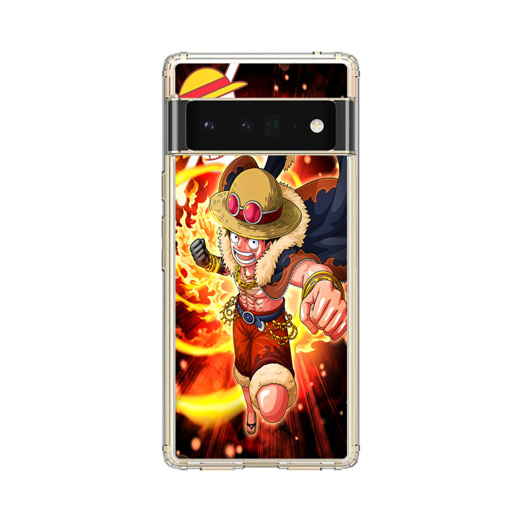 Luffy Red Hawk Punch Google Pixel 6 Pro Case