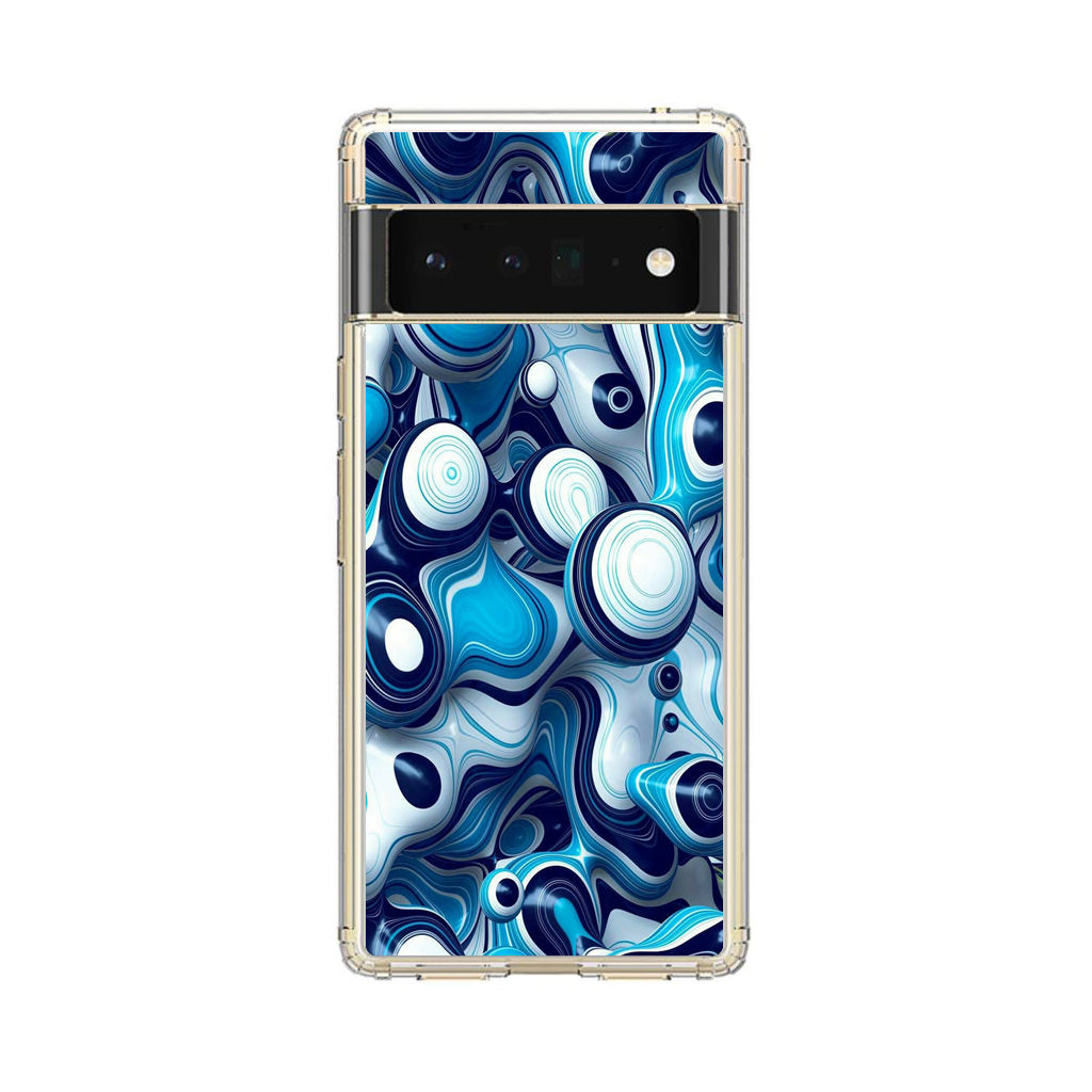 Abstract Art All Blue Google Pixel 6 Pro Case