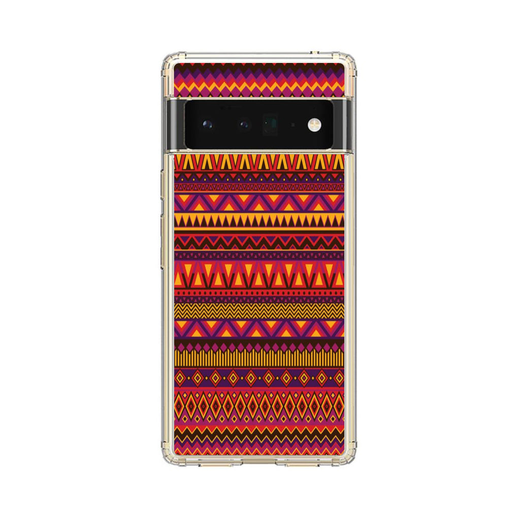 African Aztec Pattern Google Pixel 6 Pro Case