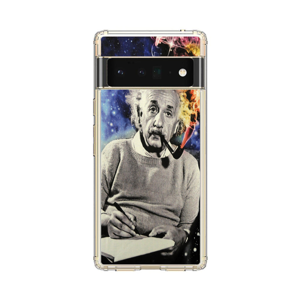 Albert Einstein Smoking Google Pixel 6 Pro Case