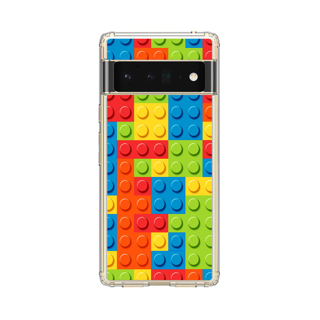 Blocks Rainbow Pattern Google Pixel 6 Pro Case