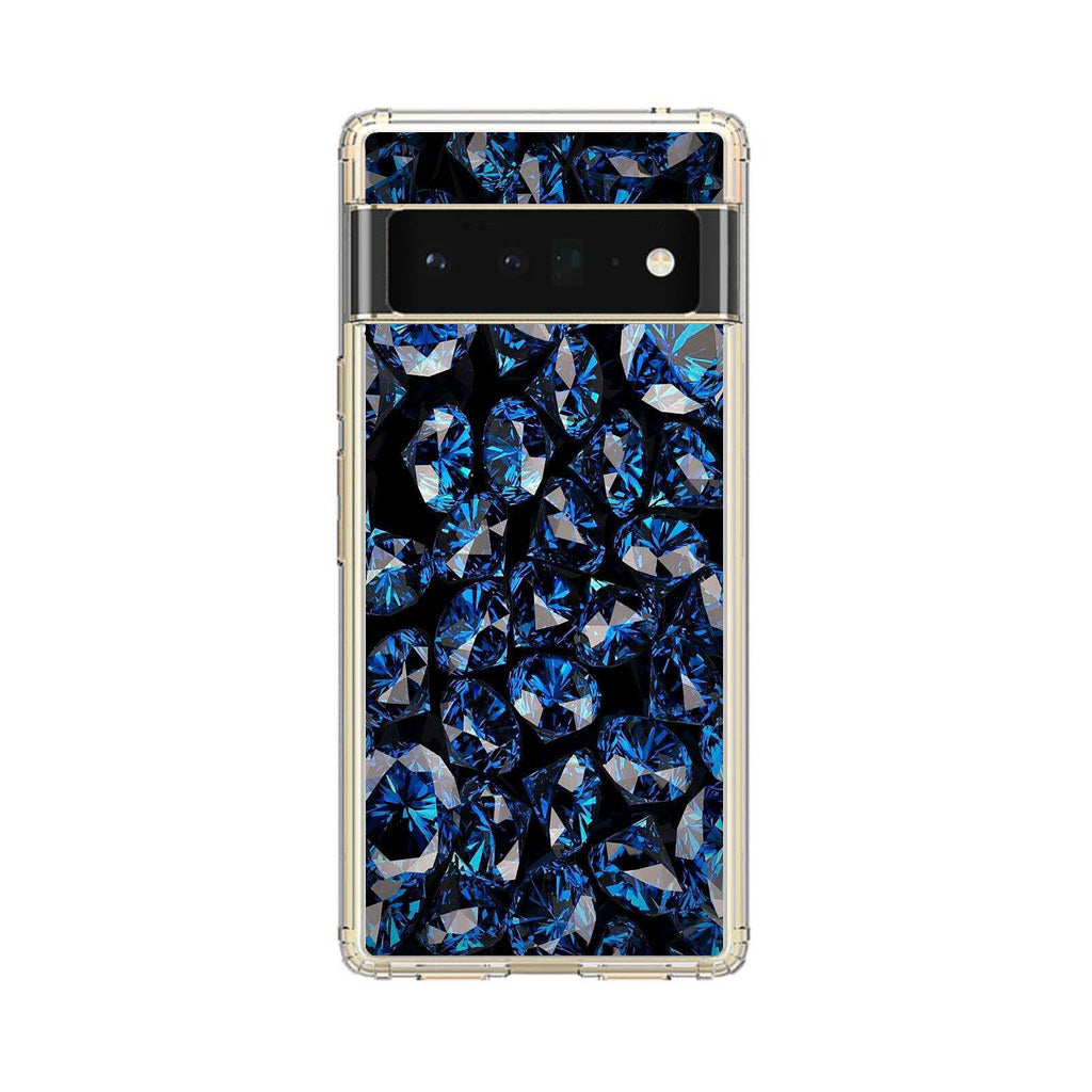 Blue Diamonds Pattern Google Pixel 6 Pro Case