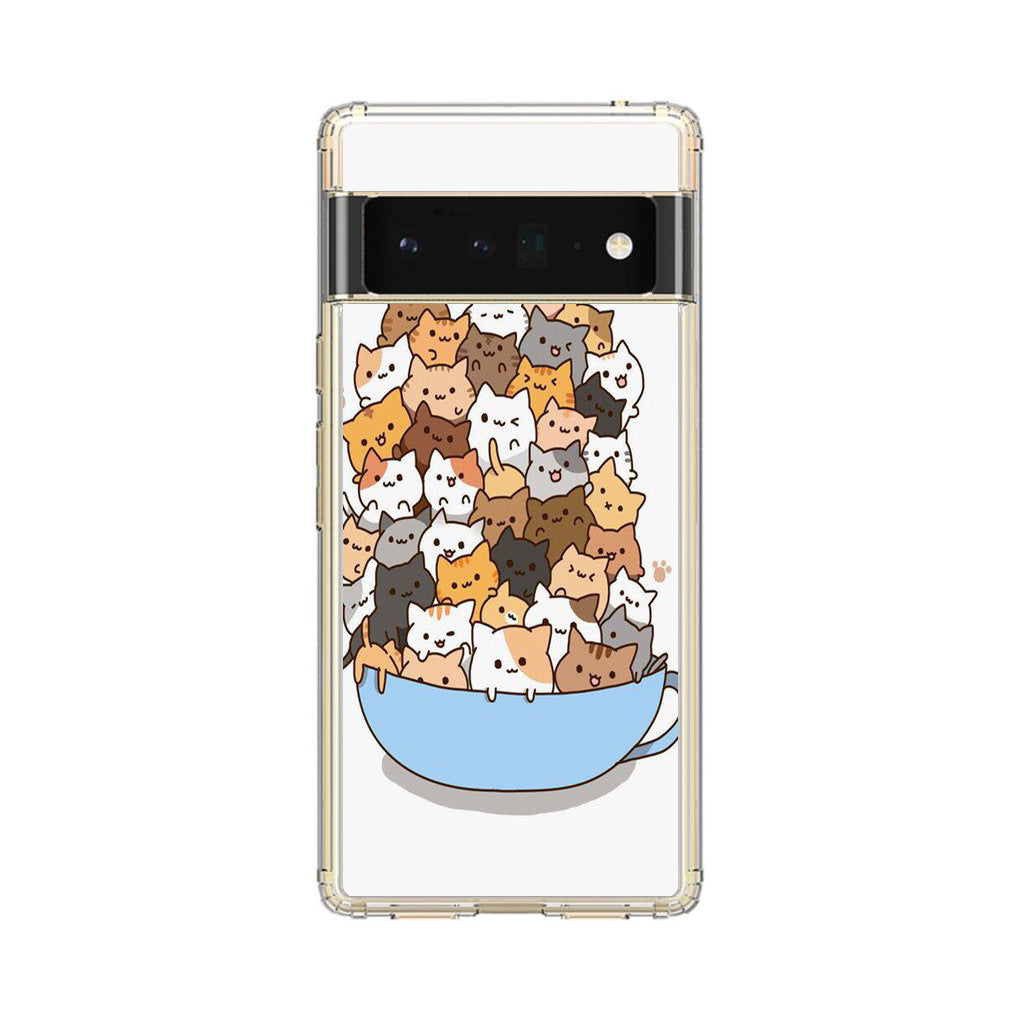 Cats on A Bowl Google Pixel 6 Pro Case