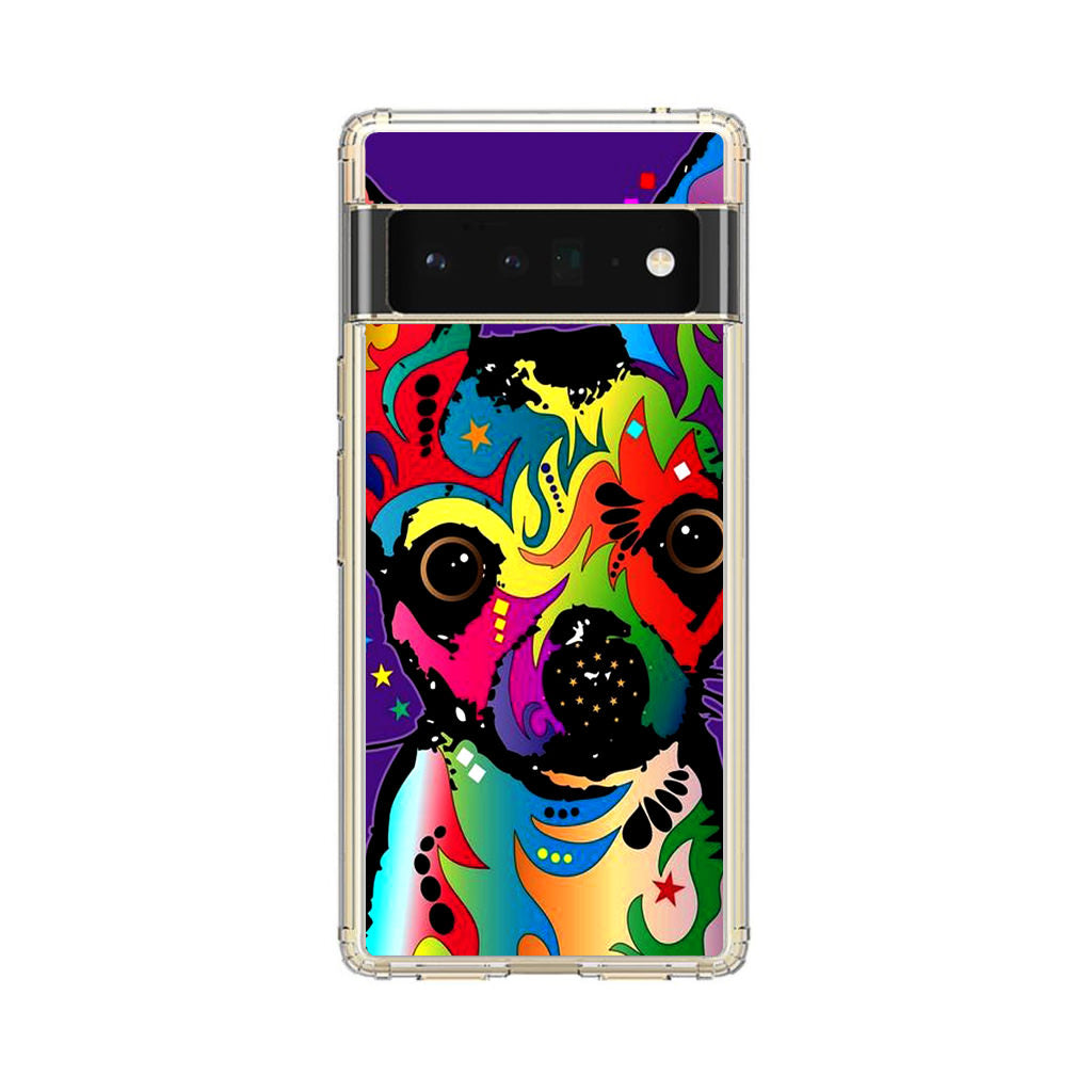 Colorful Chihuahua Google Pixel 6 Pro Case