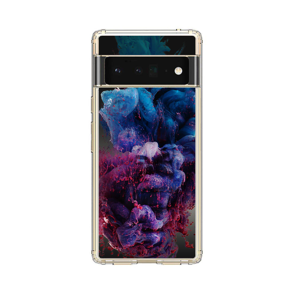 Colorful Dust Art on Black Google Pixel 6 Pro Case