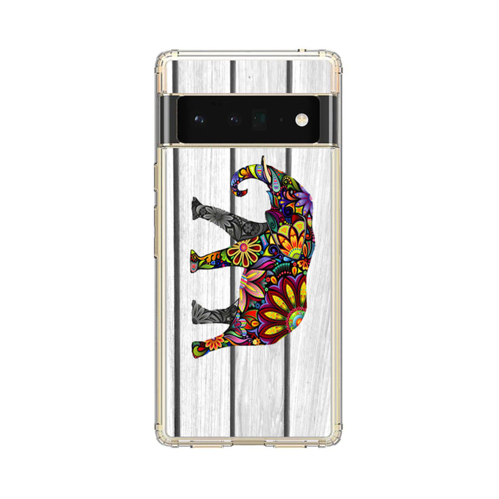 Colorful Elephant Flower Google Pixel 6 Pro Case