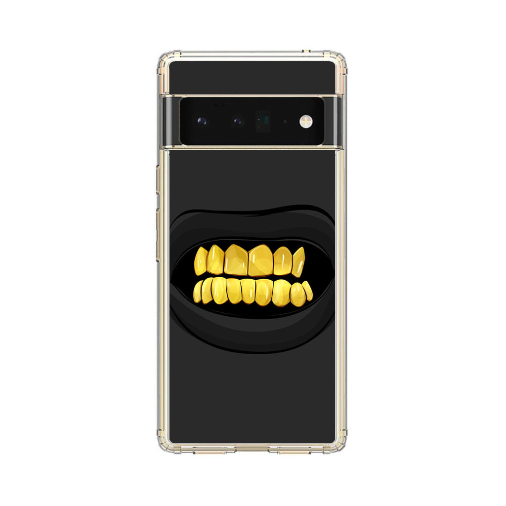 Gold Grillz Google Pixel 6 Pro Case