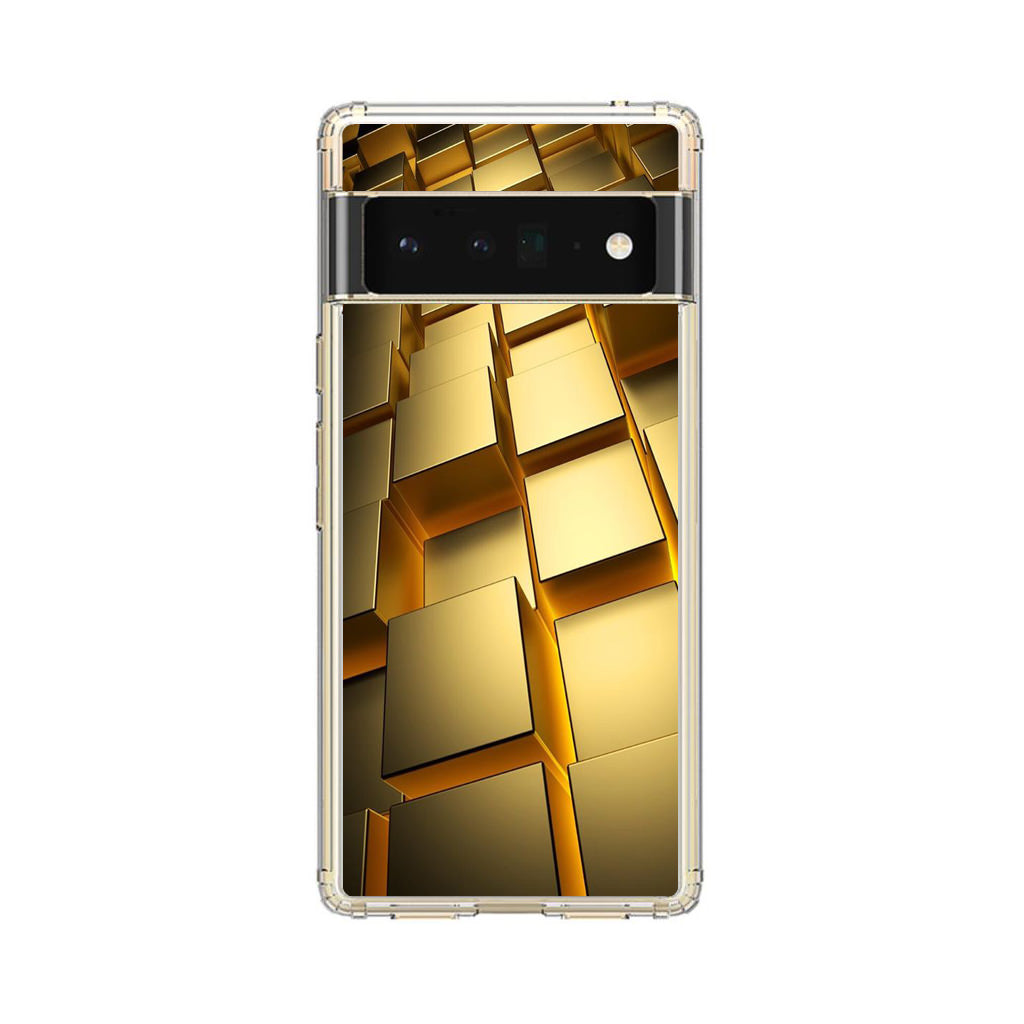 Golden Cubes Google Pixel 6 Pro Case