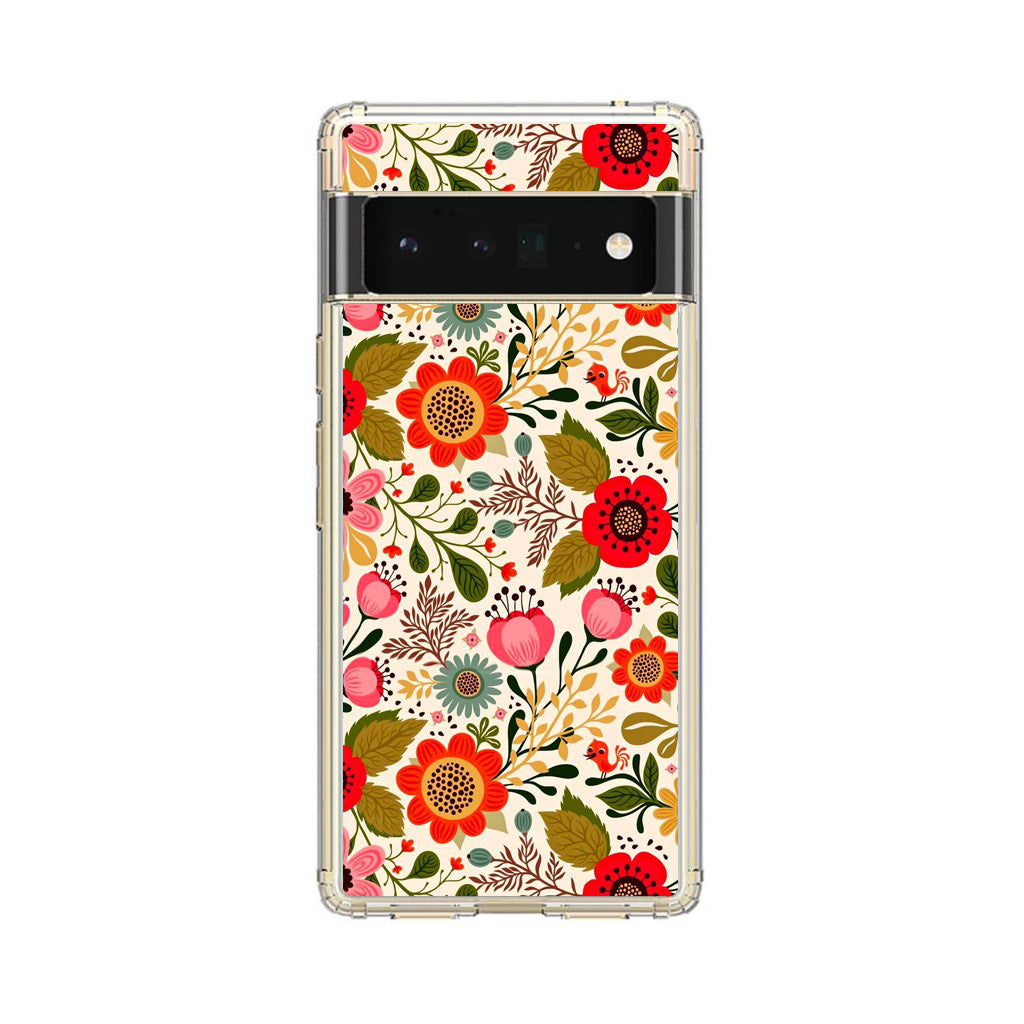 Hello Spring Pattern Google Pixel 6 Pro Case